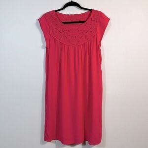 Carolina Belle Montreal Hot Pink Barbie Feminine Eyelet Women Mini Dress Size 4